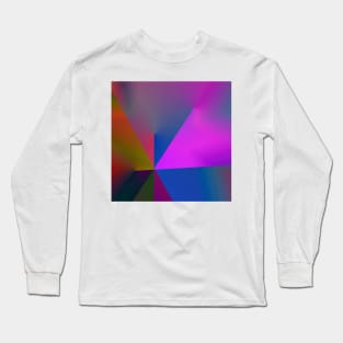 multicolored texture gradient Long Sleeve T-Shirt